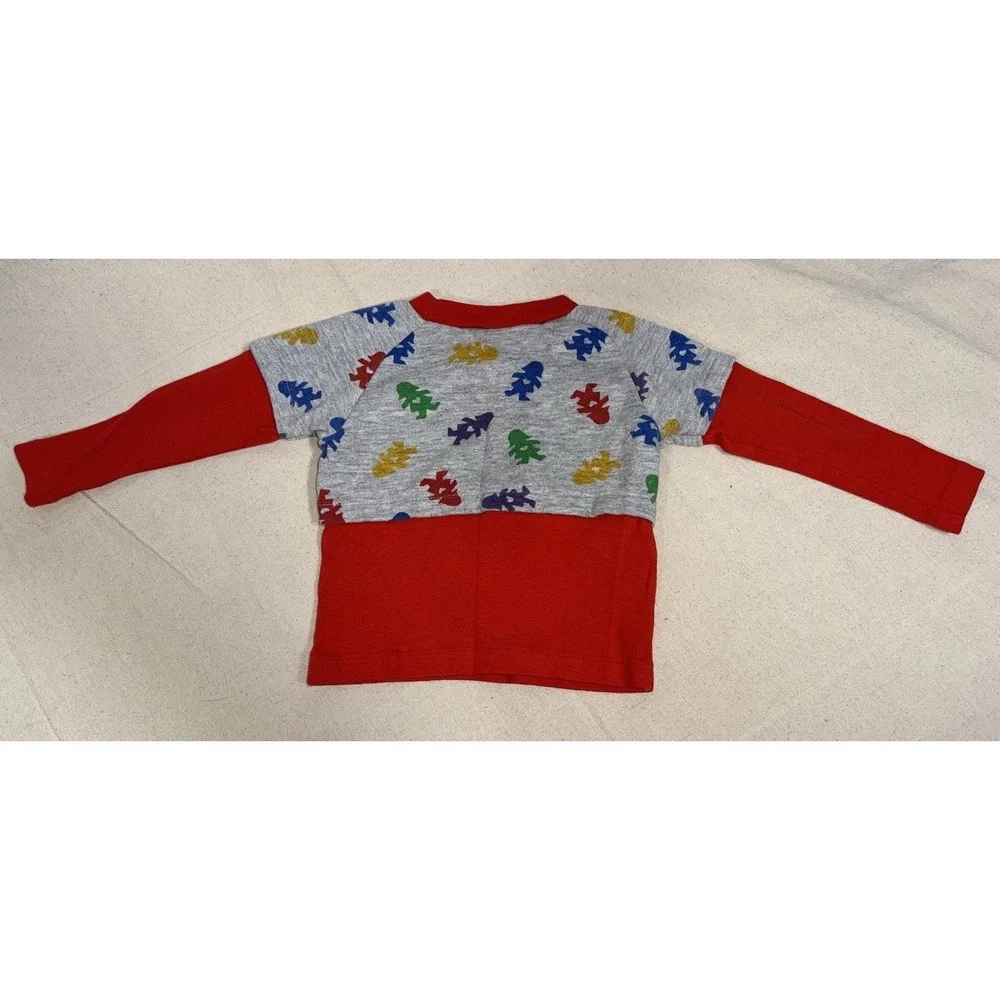 Carter's Vintage 80s 3T Girls Outfit Shirt Skirt‎ Children Around The World Red